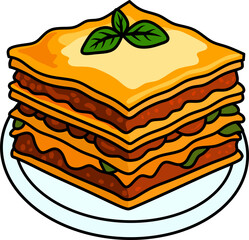 Traditional Lasagna with Basil