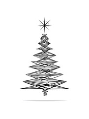 Minimalist Christmas Tree Illustration