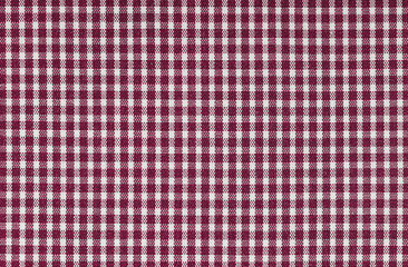 Checkered Red White Textile Pattern Close up Shot