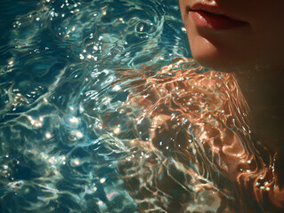 Submerged Beauty: Water Reflection (31 characters)