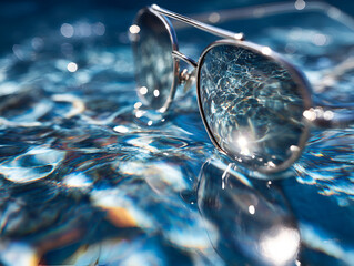 Sunglasses Reflection in Water (31 chars)