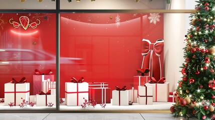 3D_Christmas_promotion_background