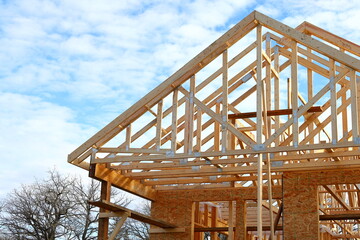 Affordable housing wooden frame construction
