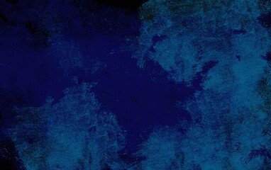 Abstract dark blue background with cloudy texture and faint light spots in a textured style