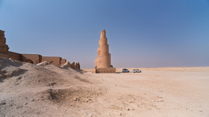 Abu Dulaf Minaret in Iraqi Desert