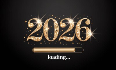 2026 Happy New Year Background Design. Greeting Card, Banner, Poster. Vector Illustration.
