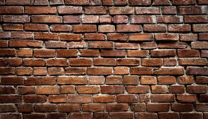 Obraz premium Textured Brown Brick Wall Background Rustic Charm For Designs And Presentations