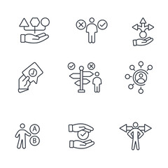 set of business icons