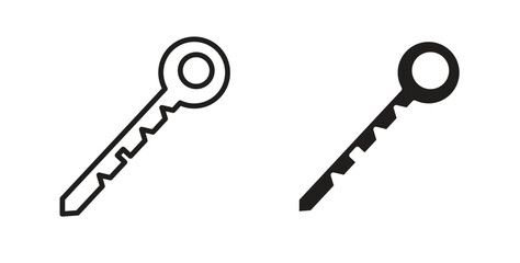 key icon. filled flat sign for mobile concept and web design