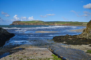 The Pembrokeshire coast of Wales at Newport