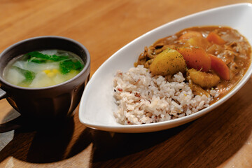 Japanese curry dinner