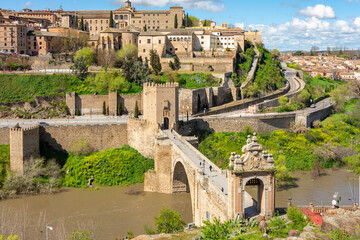 Alcantara bridge over Tajo river, Toledo, Spain