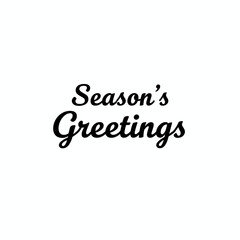Elegant handwritten calligraphy illustration of &ldquo;Season&rsquo;s Greetings,&rdquo; ideal for holiday cards, festive d&eacute;cor, social media posts, and charming designs that spread cheer and joy