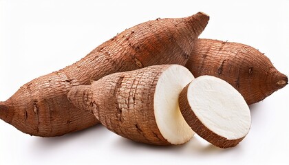Cassava Isolated On A White Background