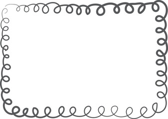 A black and white drawing of a spiral with a white background