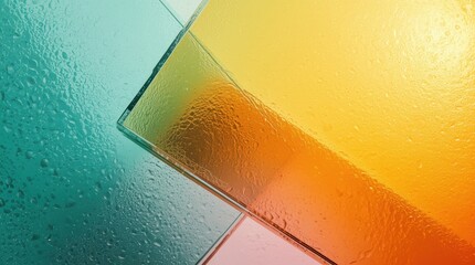 abstract texture of colored glass.
