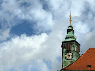 Ljubljana Slovenia Clock Tower Town Hall.