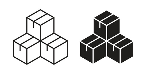 Inventory icon with line and silhouette versions.