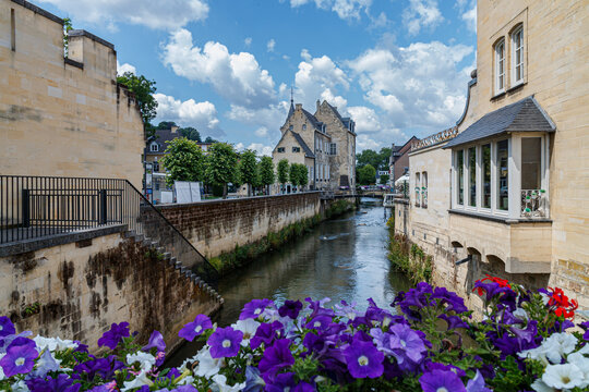 view of the old town of Valkenburg in the Netherlands