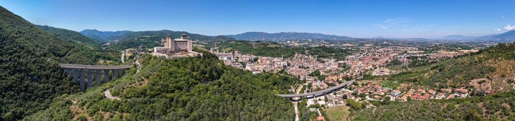 Rocca Albornoziana and Ponte delle Torri - Spoleto, Italy