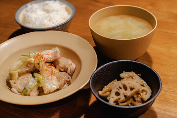 Japanese dinner set

