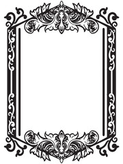 Hand Drawn Royal Vintage Frame Outlines