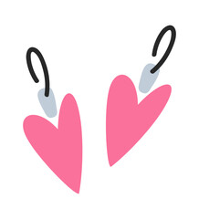 Heart shaped earrings romantic gift