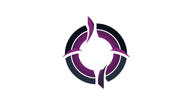 Abstract Compass Design: Modern and Minimalist Emblem for Versatile Applications