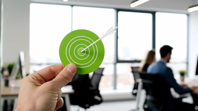 Business goal achievement and successful strategy execution through target focus