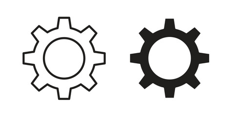 Settings icon in line design. Simple icon vector