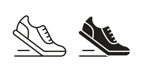 Shoes icon in line design. Simple icon vector © JonathanC