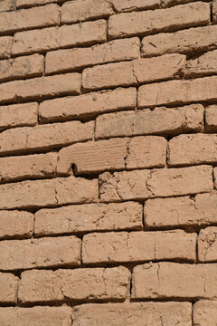 Walls of reconstructed Babylon in modern day Iraq