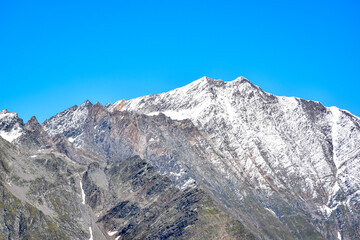 snow covered mountains
