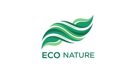 Abstract Foliage Logo Design for Eco Nature Brand and Sustainability Initiatives