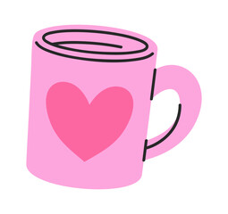 Cup of tea romantic design