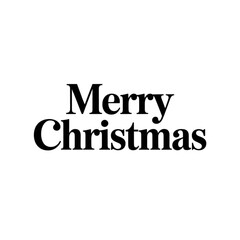 Merry Christmas Greeting Message Lettering
