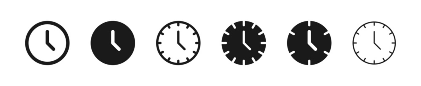 clock and timer icon for time, scheduling, or duration