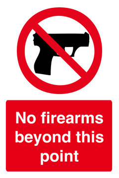 No firearms beyond this point