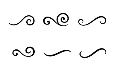 Obraz premium Elegant decorative swirls collection for design projects