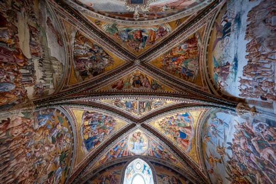 Chapel of the Madonna di San Brizio Ceiling - Orvieto, Italy