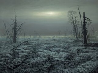 Nuclear Winter Aftermath: Frosted Fields