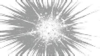 Gray Halftone Explosion Starburst Vector for High-Impact Poster Designs, Dynamic Action Layouts, Comic-Inspired Backgrounds, Bold Graphic Art