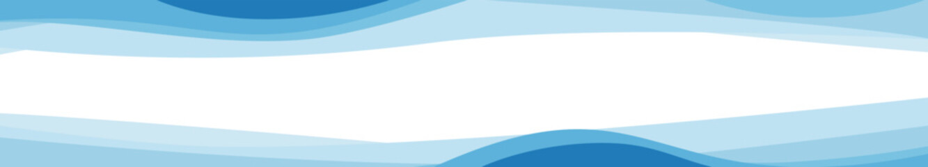 Abstract blue wave background with smooth flowing curves and gradients. Modern minimalist design perfect for banners, presentations, and web layouts.