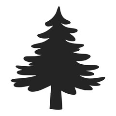 Christmas tree cute drawing