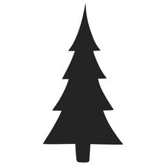Christmas tree doodle scribble drawing