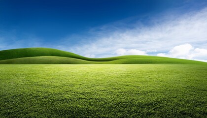 Architectural And Landscape Concept Green Grass Field Isolated On Transparent Background 3D Rendering Png Format