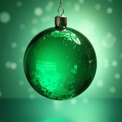 green christmas ball