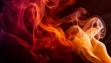 Fototapeta premium Red And Orange Smoke Background