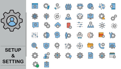 setup and setting icons