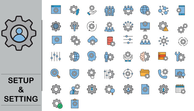 setup and setting icons